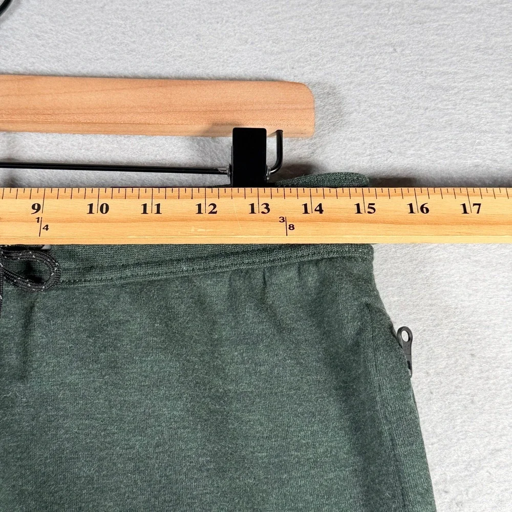 American‎ Eagle Mens Flex Jogger Shorts Heather Green Zip Pocket Small 013-1130